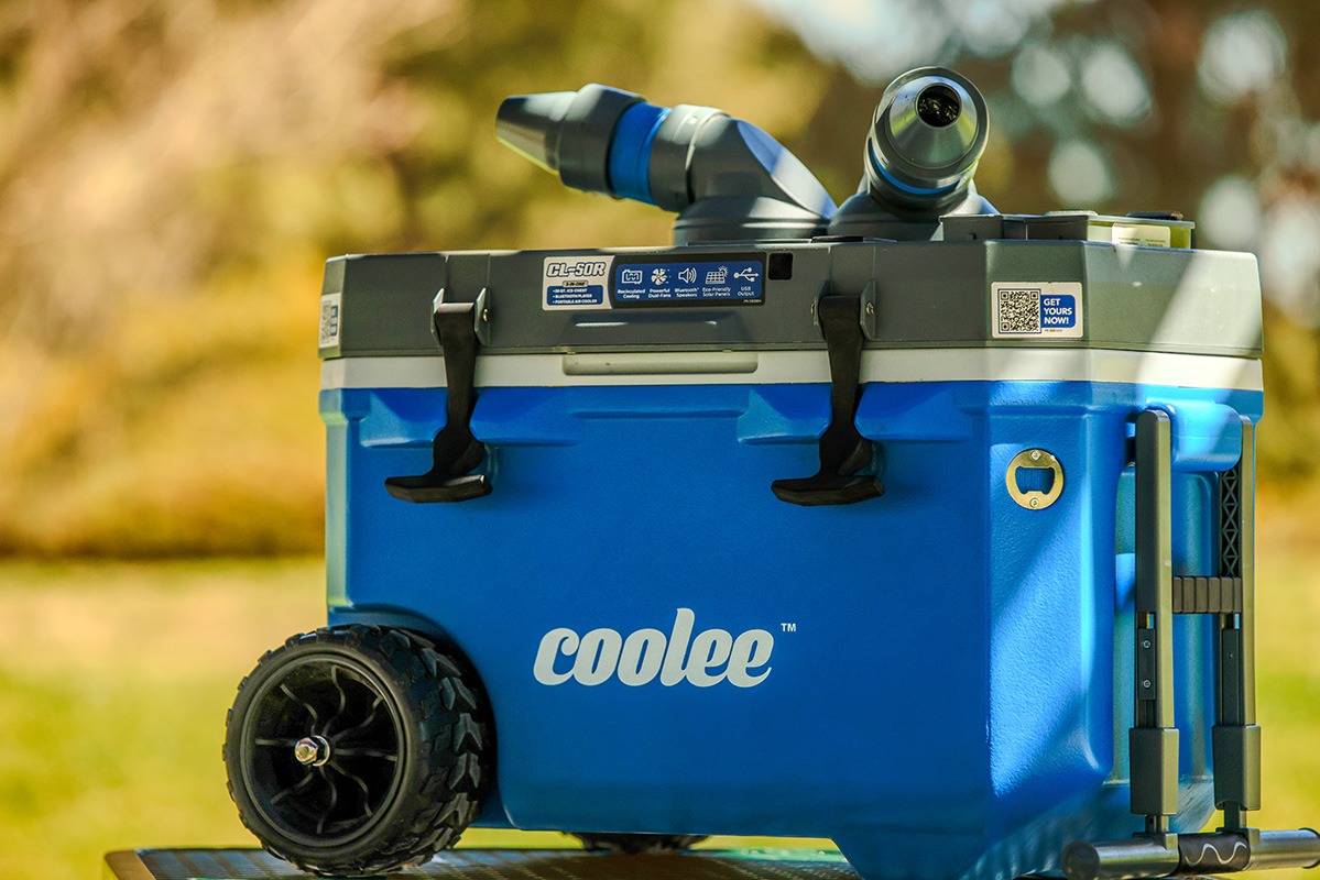 Portable Cool Boss air cooler for RV travel