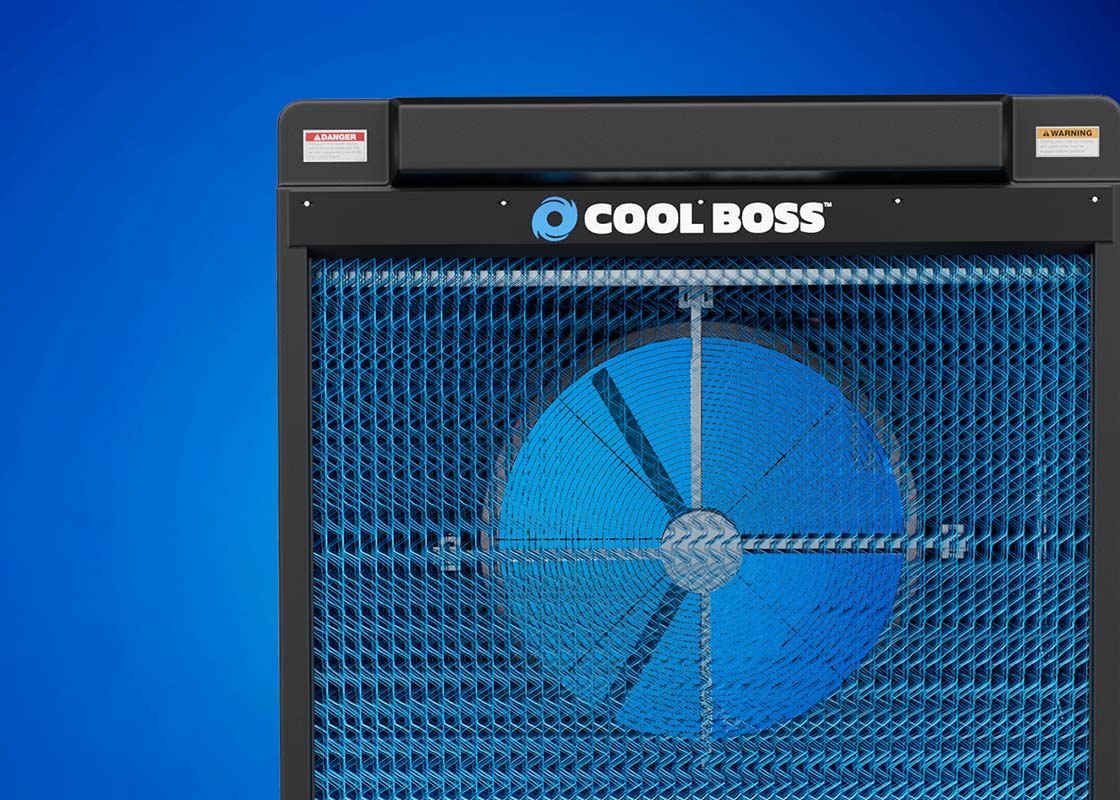 Cool Boss industrial-grade evaporative air cooler